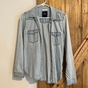 Pearl Snap Denim Shirt